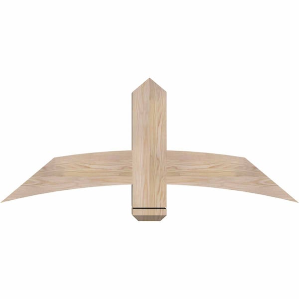 Ekena Millwork Bellingham Smooth Timber Gable Bracket, Douglas Fir, 48"W x 20"H x 5 1/2"D x 5 1/2"F, 10/12 Pitch GBW048X20X0606BEL00SDF - main